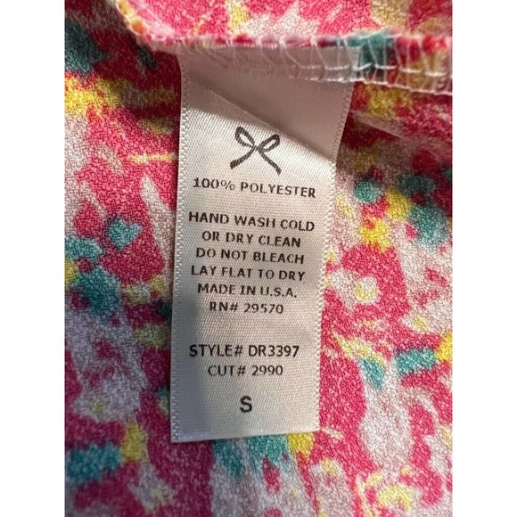 Everly Womens Fit & Flare Dress Multicolor Abstract Boat Neck Sleeveless Zip S - Picture 7 of 9